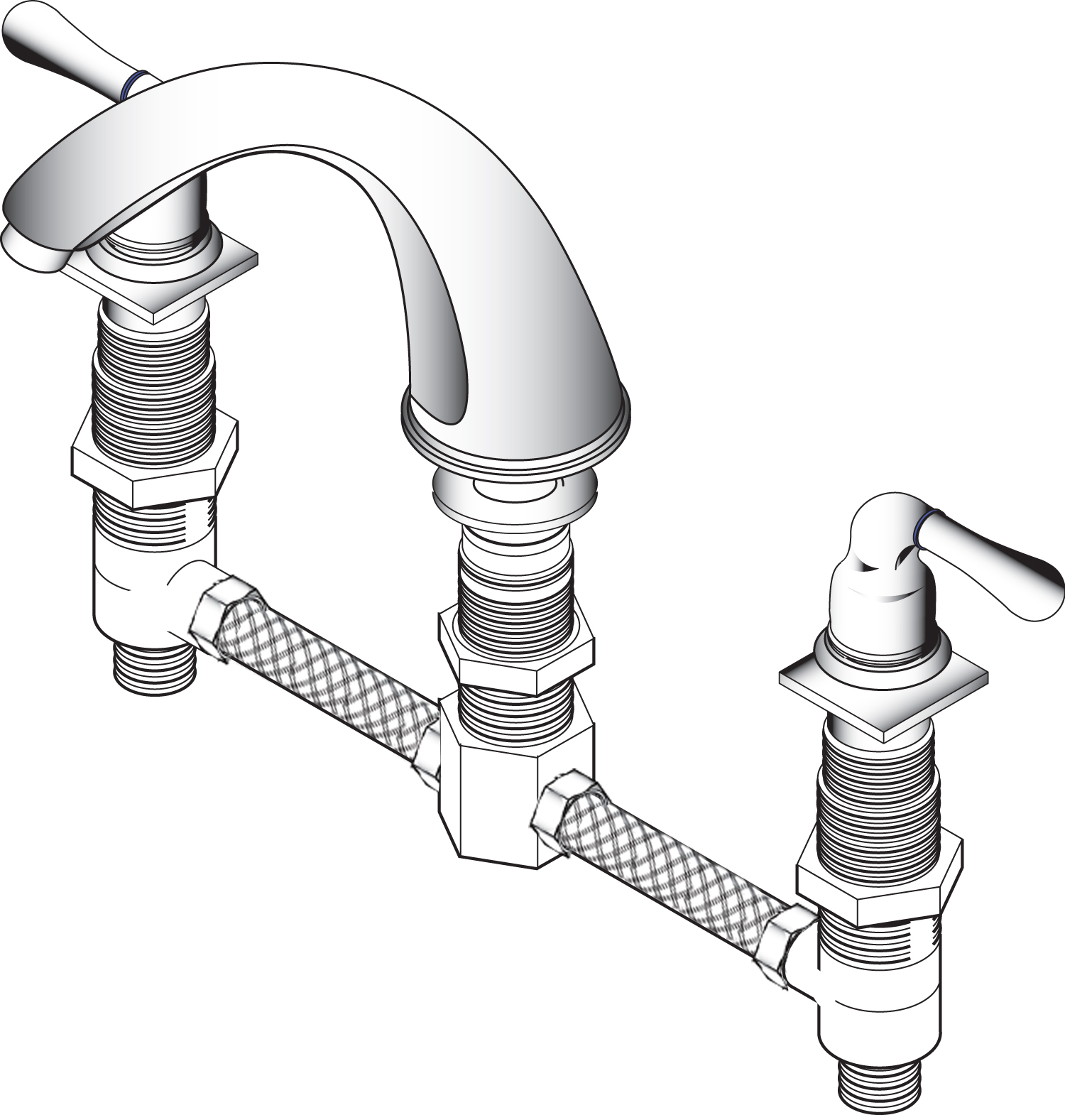 Roman Tub Filler Rough In-Valve Control