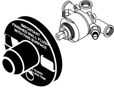 Tub/shower Valve Rough In Ceramic Disc Control