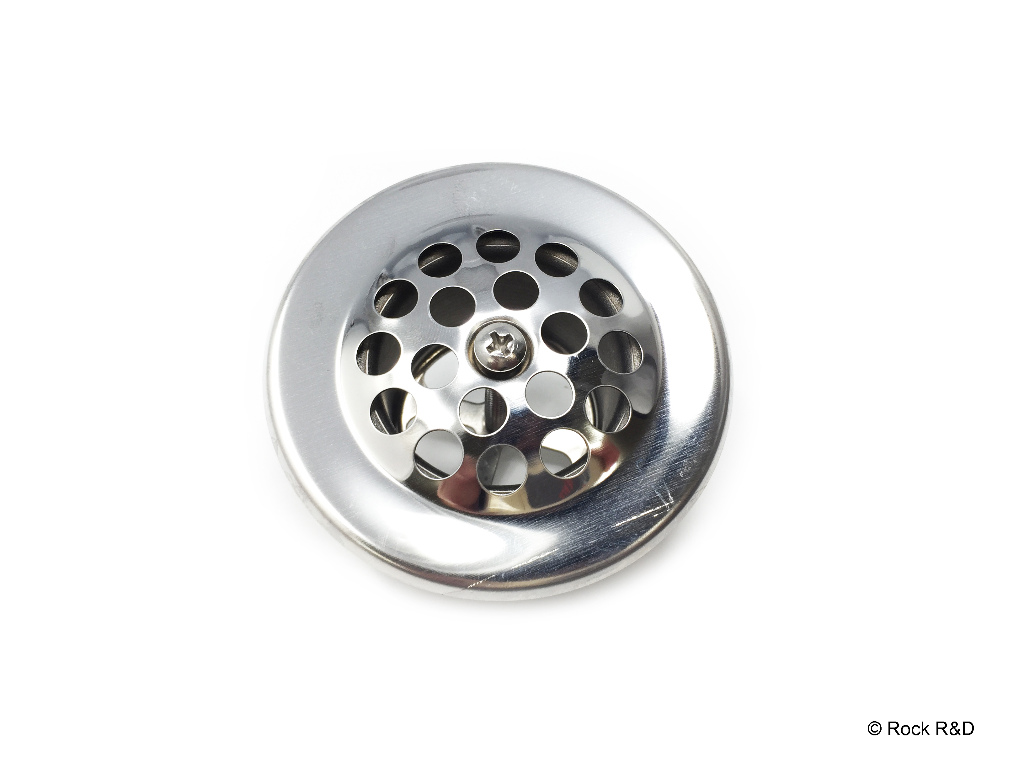 Bath Strainer With Stainless Steel Grid CP Zinc