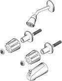 Price Pfister* Two Valve Tub/Shower Trim