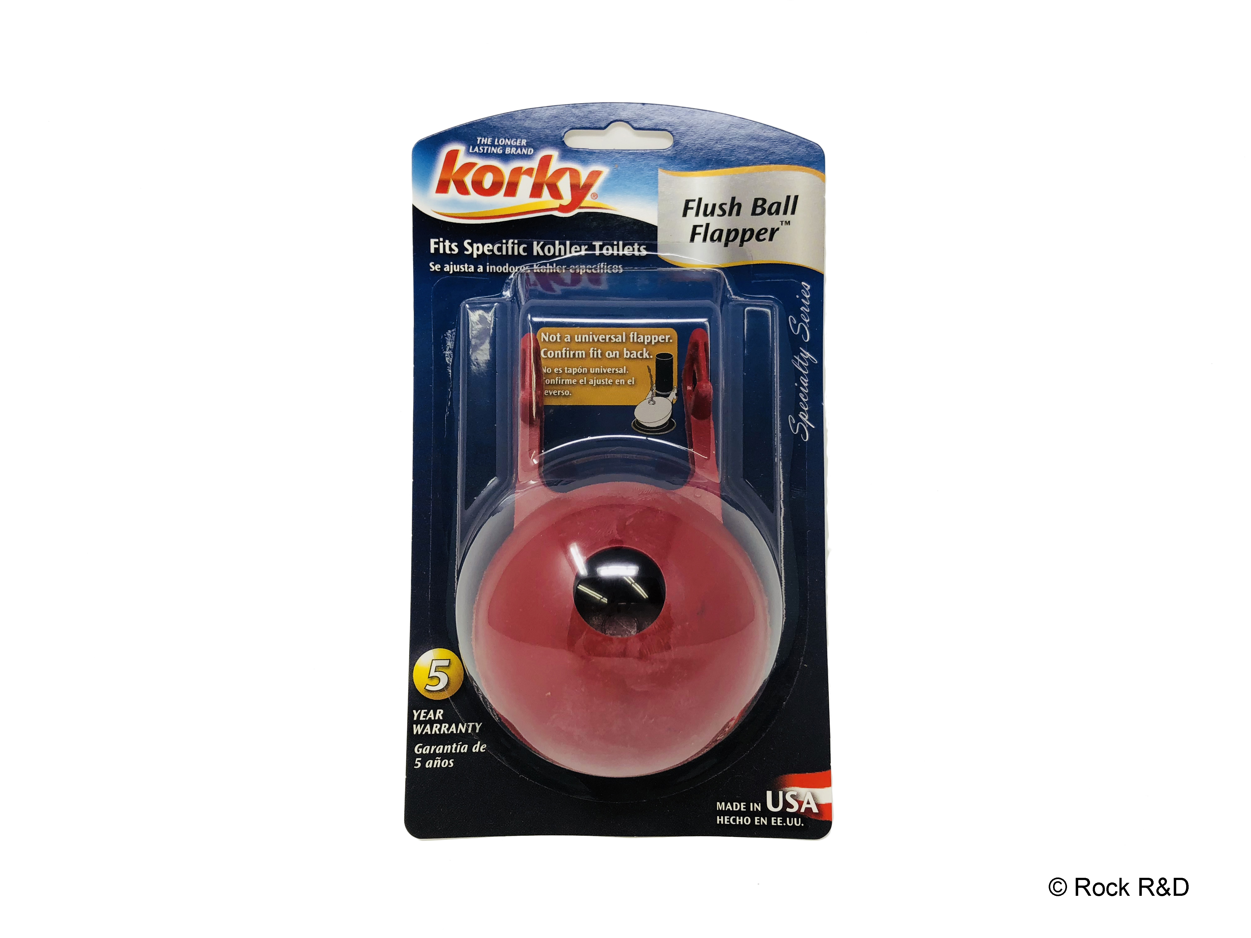 Korky Replacement Plush Ball Flapper For Kohler