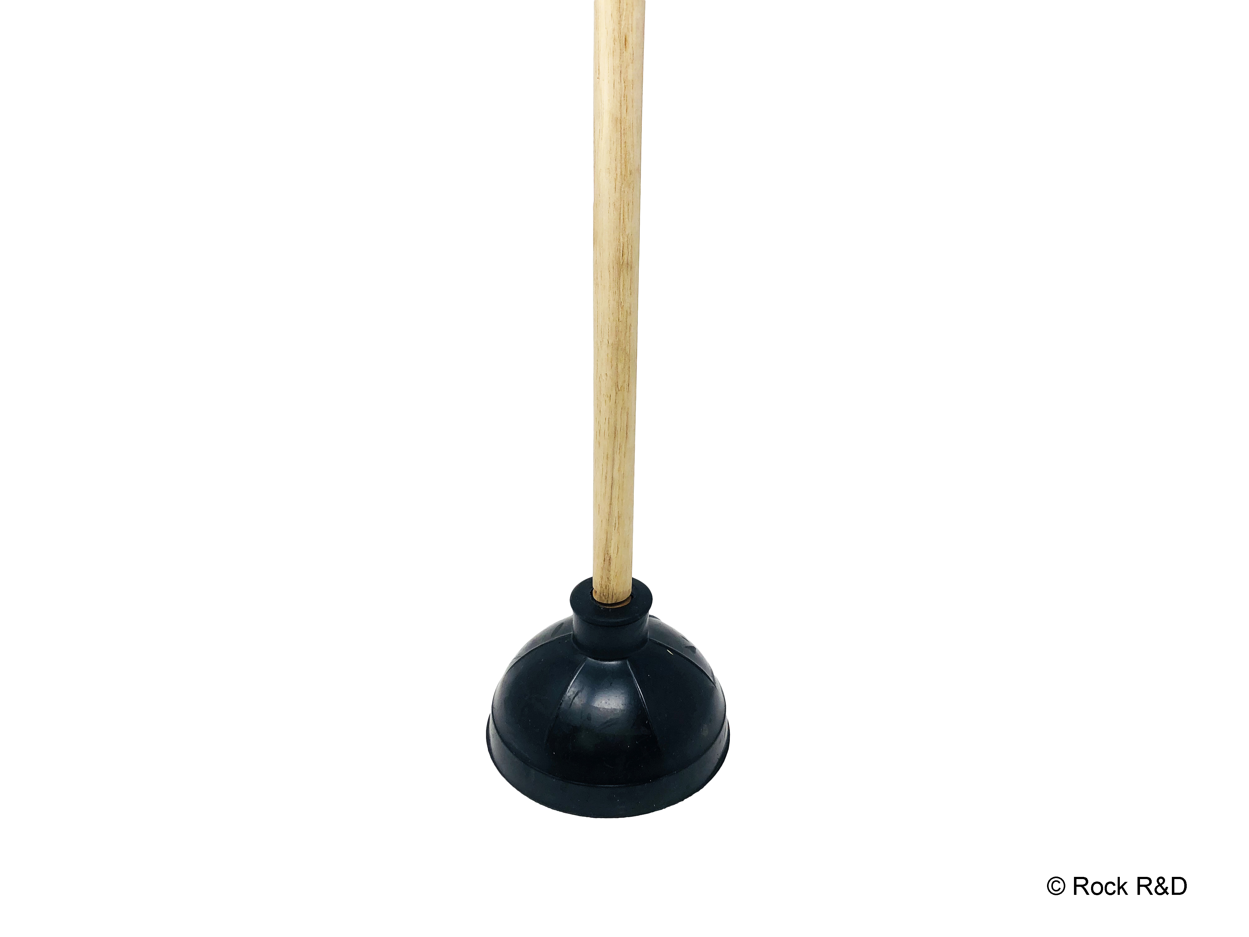 Dual Cup Toilet Plunger With Fold In Cup